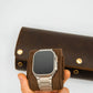 Vintage Leather Watch Roll