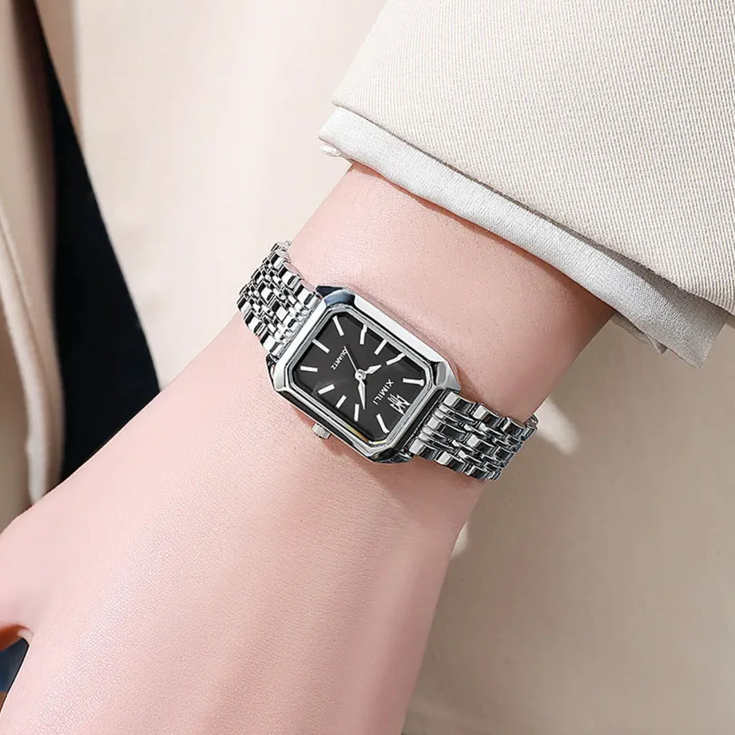 Women's Square Steel Strap Watch