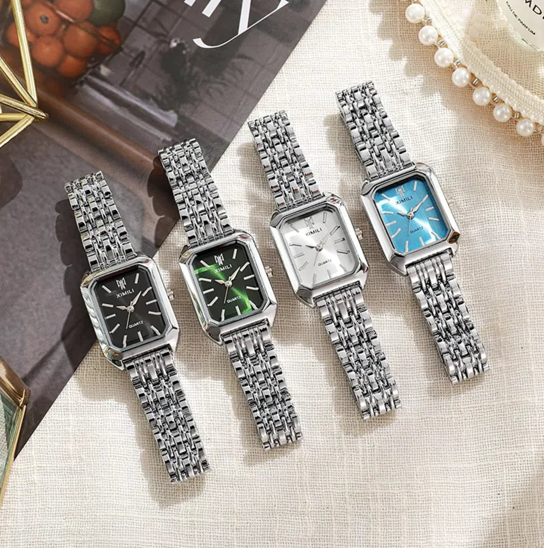 Women's Square Steel Strap Watch