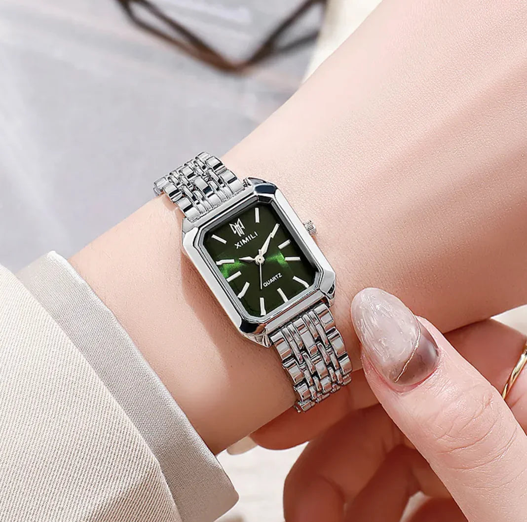 Women's Square Steel Strap Watch