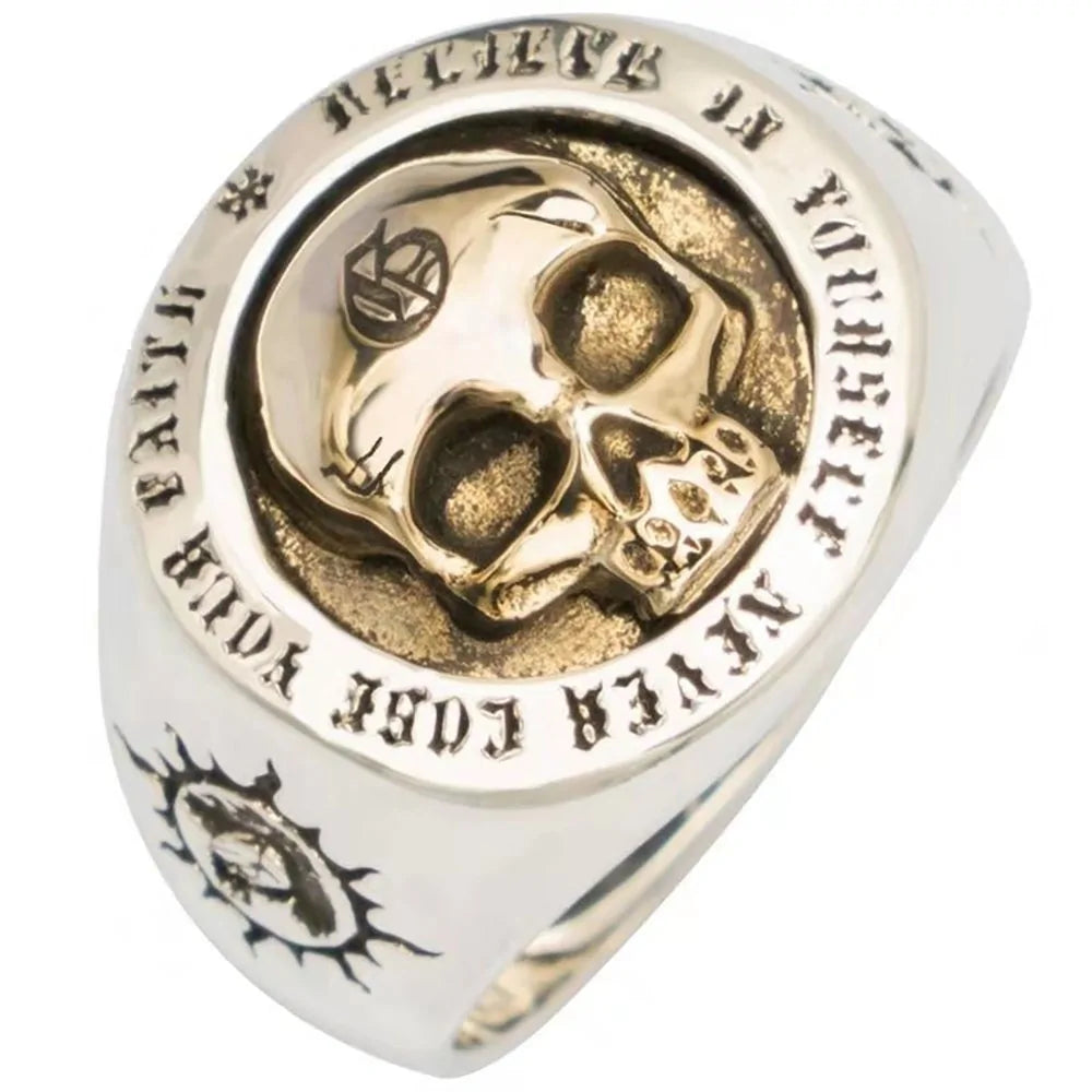 Vintage Skull Rings for Men: Domineering Hip-hop Punk Rock Jewelry